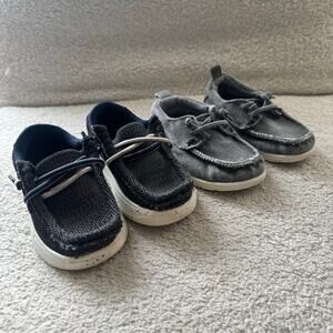 Toddler Moc-Toe Design Shoes, Bundle of 2